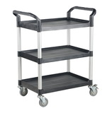 Vestil CSC-S commercial cart 33x19 3-shelf no panels