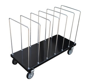 Vestil CTPT-1844-CK portable carton cart w/ dividers 18 x 44