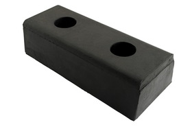 Vestil DBE-10-1 hardened molded rubber bumper one 10 in