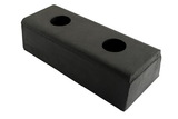 Vestil DBE-10-4 hardened molded rubber bumper four 10 in