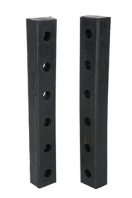 Vestil DBE-30-2 hardened molded rubber bumper two 30 in