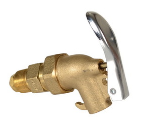 Vestil DFT-ADJ drum faucet adjustable brass 3/4 bung