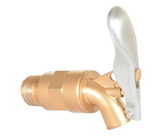 Vestil DFT-AL drum faucet brass-plated alum 3/4 bung