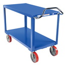 Vestil DH-PU2.4-3060 ergo handle cart poly casters 3.6k 30x60