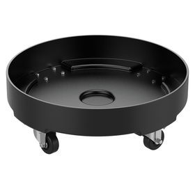 Vestil DRUM-DP-LD-55-BK drum dolly ld poly black 55 gallon