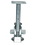Vestil FL-LK-8EM floor lock mid used with 8 in caster, Price/EACH