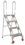 Vestil FLAD-4-SS folding 4 step ladder w/wheels ss, Price/EACH