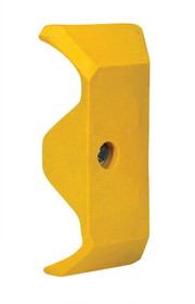 Vestil GR-H2R-CAP Guard Rail System Yellow Plastic End Cap