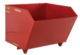 Vestil H-100-HD-SR self dumping hopper hd 1 cubic yard red