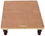 Vestil HDOS-2448-6SW hardwood dolly-solid deck 1.2k lb 24x48, Price/EACH