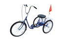 Vestil IBIKE-3-DC-B standard industrial bicycle 250 lb blue