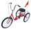 Vestil IBIKE-3-DC-R standard industrial bicycle 250 lb red, Price/EACH