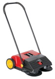 Vestil JAN-SM manual brush sweeper small gear driven