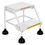 Vestil LAD-2-W-P spring loaded roll ladder perf 2 stp wht, Price/EACH