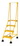 Vestil LAD-4-Y-P spring loaded roll ladder perf 4 stp yel, Price/EACH