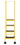 Vestil LAD-4-Y spring loaded roll ladder 4 step yellow, Price/EACH