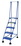 Vestil LAD-5-B-P spring loaded roll ladder perf 5 stp blu, Price/EACH