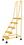 Vestil LAD-5-Y-P spring loaded roll ladder perf 5 stp yel, Price/EACH