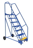 Vestil LAD-7-14-G warehouse ladder 58 deg grip 7 stp 14 in