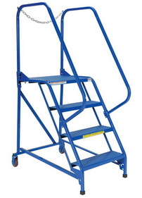 Vestil LAD-MM-4-P maintenance ladder 4 step perforated