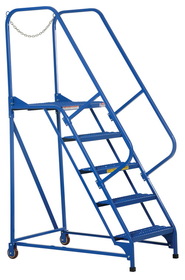 Vestil LAD-MM-5-G maintenance ladder 5 step grip strut