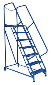 Vestil LAD-MM-7-G maintenance ladder 7 step grip strut