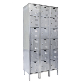 Vestil LOCK-5418-SS63 locker-ss 6 row 3 column 54 x 18 x 78
