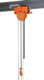 Vestil LOW-4G low headroom chain hoist trolley gear 4k