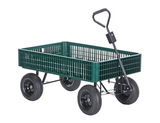 Vestil LSC-3052-PCW landscape cart w/plastic crate