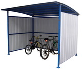 Vestil MDS-96-BK multi-duty bicycle shelter 120 in