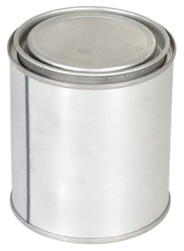 Vestil MRC-16 round metal can w/ lid & 16 oz capacity