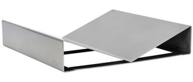 Vestil MWP-VBLK Steel V Block Attachment 16 In. x 16 In. x 3-1/4In. For Manual Work Positioner Silver