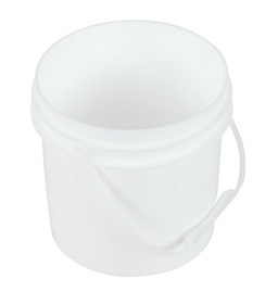 Vestil PAIL-1-PWP white open head pail plastic hand 1 gal