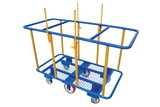 Vestil PANEL-H horizontal panel cart 2k lb 64 x 31