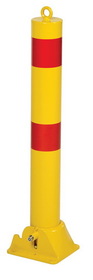 Vestil PARK-P-108-FD fold-down bollard yellow 4 1/4 in dia
