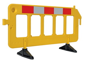 Vestil PBAR-72-Y plastic barrier 23 x 79 x 40 yellow