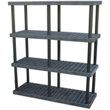 Vestil PBSS-6624-4 plastic bulk shelf&storage 66x24 4 shelf