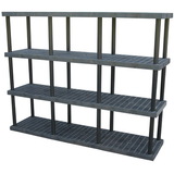 Vestil PBSS-9624-4 plastic bulk shelf&storage 96x24 4 shelf