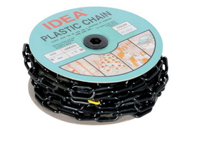 Vestil PCB-B-CN black plastic chain barricade 50 ft