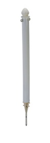 Vestil PCB-W-G white plastic barricade ground stake