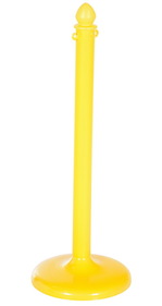 Vestil PCB-Y-F yellow plastic barricade floor mounting