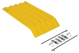 Vestil PLID-H-25-YL yellow poly lid size 0.25 style h hopper