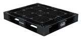 Vestil PLP2-4840-BLACK black plastic pallet 6000 lb 48 x 40