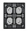 Vestil PLP2-4840-BLACK black plastic pallet 6000 lb 48 x 40, Price/EACH