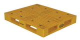 Vestil PLP2-4840-YELLOW yellow plastic pallet 6000 lb 48 x 40