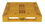 Vestil PLP2-4840-YELLOW yellow plastic pallet 6000 lb 48 x 40, Price/EACH