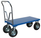 Vestil PNU-2448 pneumatic tire platform cart 24 x 48