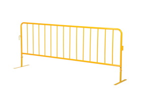 Vestil PRAIL-102-Y-FF yellow barrier w/flat feet