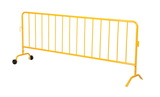 Vestil PRAIL-102-Y-W yellow barrier w/1 wheel
