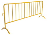 Vestil PRAIL-102-Y yellow barrier w/curved feet